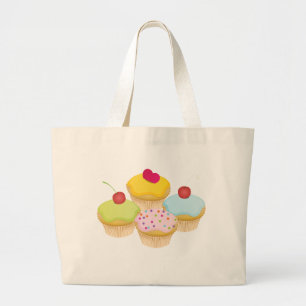 Bolsa Tote Grande Cupcakes