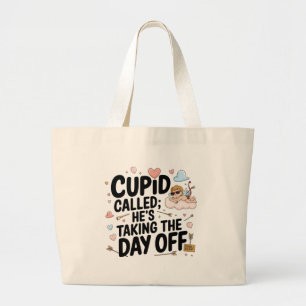 Bolsa Tote Grande CUPID LIGOU, ELE ESTÁ TIRANDO O DIA DO SACO DE Tot