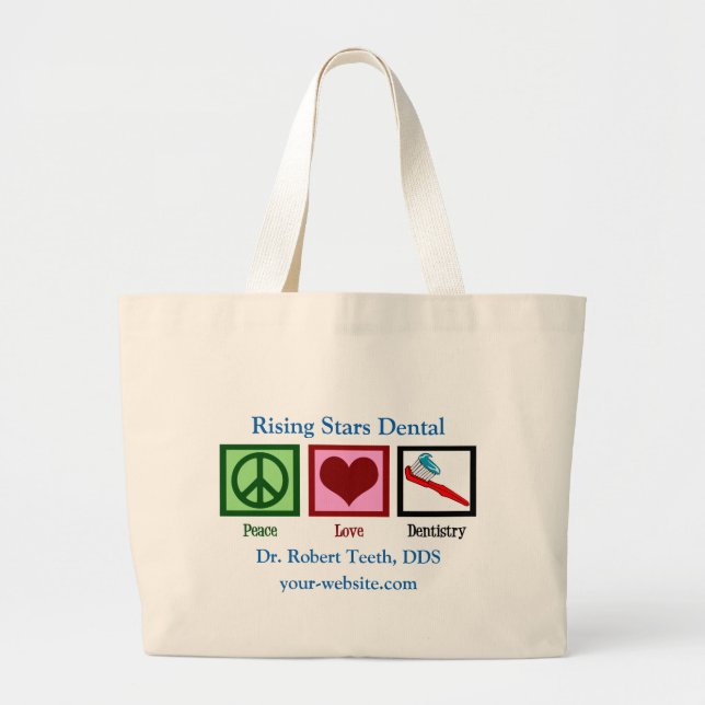 Bolsa Tote Grande Custom Dentist Office (Frente)