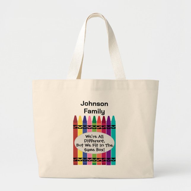 Bolsa Tote Grande Custom Family Reunion Canvas Tote Bag  (Frente)