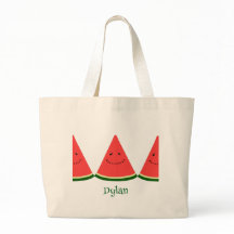Cute Watermelon Summer Personalized Tote Bag