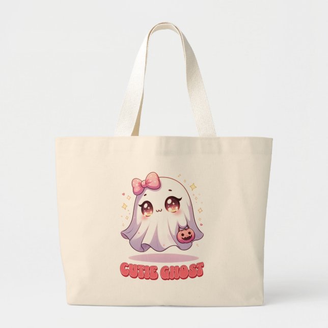 Bolsa Tote Grande Cutie Ghost (Frente)
