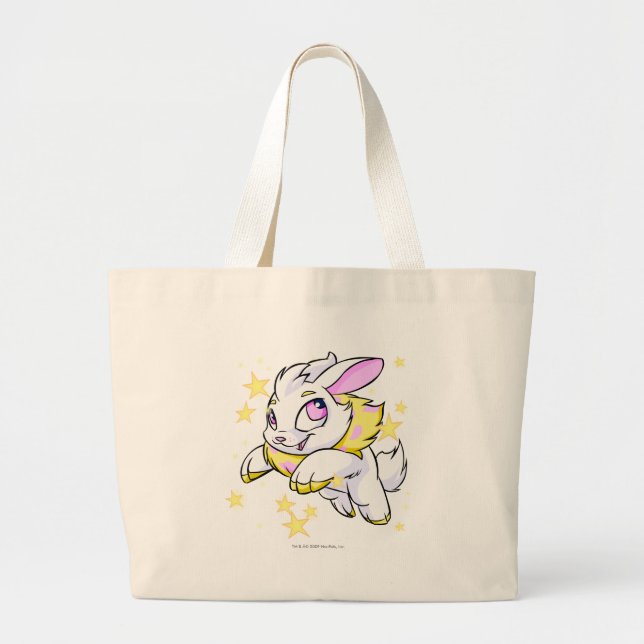 Bolsa Tote Grande Cybunny elétrico mágico (Frente)