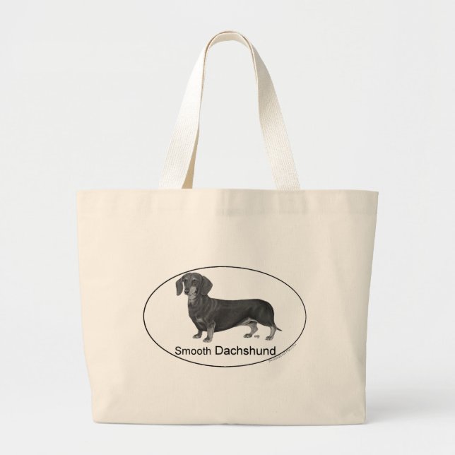 Bolsa Tote Grande Dachshund (Frente)