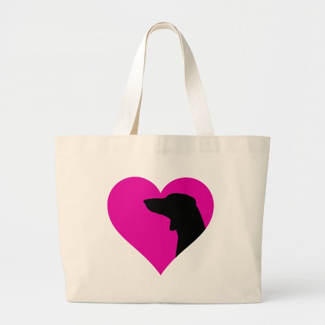 Bolsa Tote Grande Dachshund (Frente)