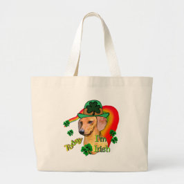 Bolsa Tote Grande Dachshund St Patricks