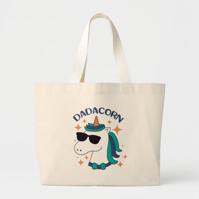 Bolsa Tote Grande Dadacorn com óculos de sol (Frente)