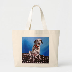 Bolsa Tote Grande Dalmatian no coxim manchado 2011