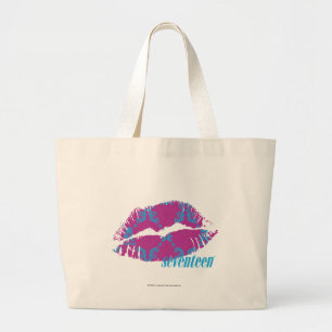 Bolsa Tote Grande Damasco Aqua-Roxo
