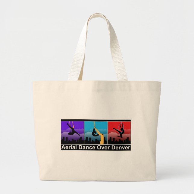 Bolsa Tote Grande Dança aérea sobre Denver (Frente)