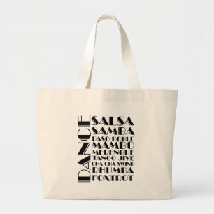 Bolsa Tote Grande dança de salão de baile