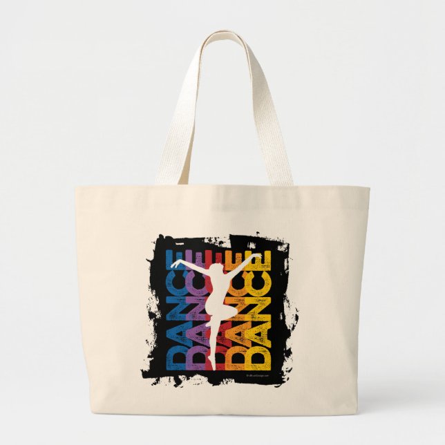 Bolsa Tote Grande Dança e Letras (Frente)