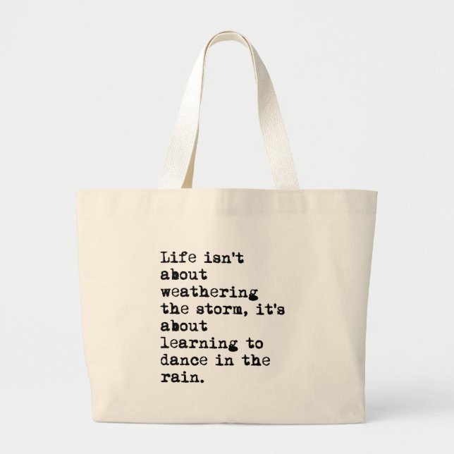 Bolsa Tote Grande Dança na chuva (Frente)