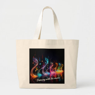 Bolsa Tote Grande Dançar com a música