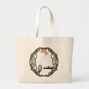 Bolsa Tote Grande Dançarino de Calçado mole - Knotwork celta