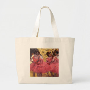 Bolsa Tote Grande Dançarinos no rosa