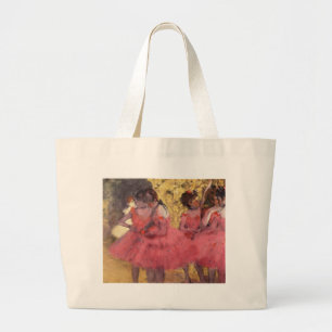 Bolsa Tote Grande Dançarinos no rosa pelo saco de Edgar Degas