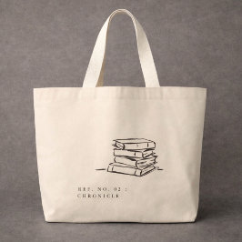 Bolsa Tote Grande Dark Academia – Book Art | Introvert Gift Library
