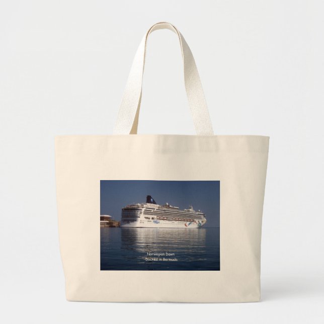 Bolsa Tote Grande Dawn Norueguês nas Bermudas (Frente)