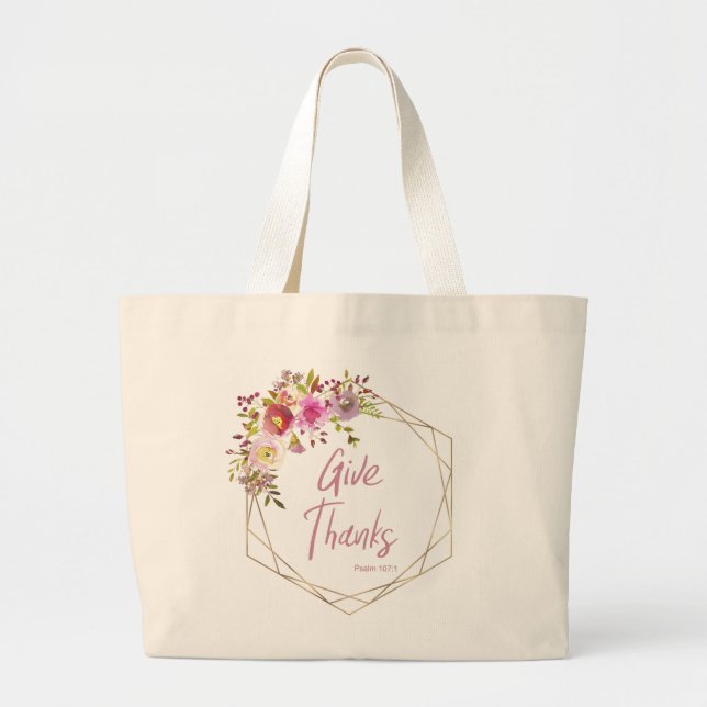 Bolsa Tote Grande Dê Graças (Frente)