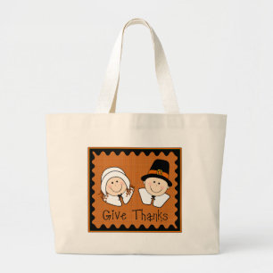 Bolsa Tote Grande Dê obrigados