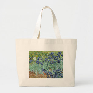 Bolsa Tote Grande De Van Gogh vida ainda: Vaso com íris