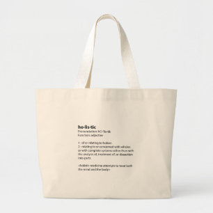 Bolsa Tote Grande Definição holística