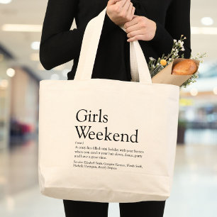Bolsa Tote Grande Definição Personalizada de Fim de Semana das Menin