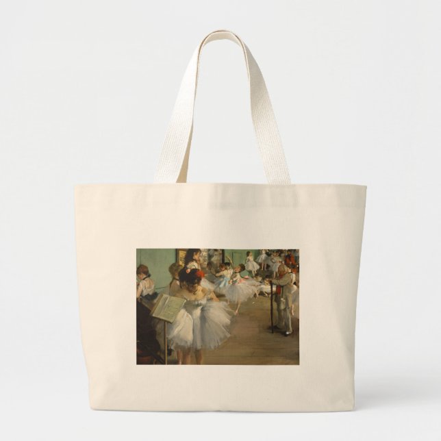 Bolsa Tote Grande Degas Dance Class Balés Dancers Ballerina Art (Frente)