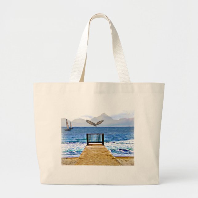 Bolsa Tote Grande Deixando Ir! (Frente)