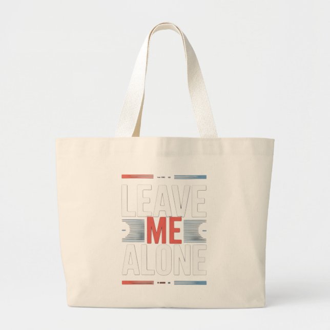 BOLSA TOTE GRANDE DEIXE-ME EM PAZ (Frente)