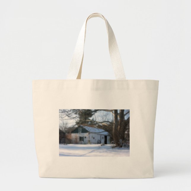 Bolsa Tote Grande Deixe-o nevar! (Frente)