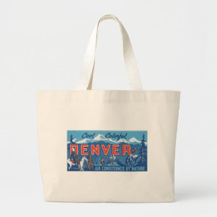 Bolsa Tote Grande Denver colorida legal