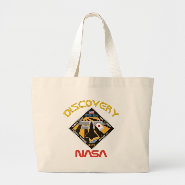 Bolsa Tote Grande Descoberta do STS 124 (Frente)