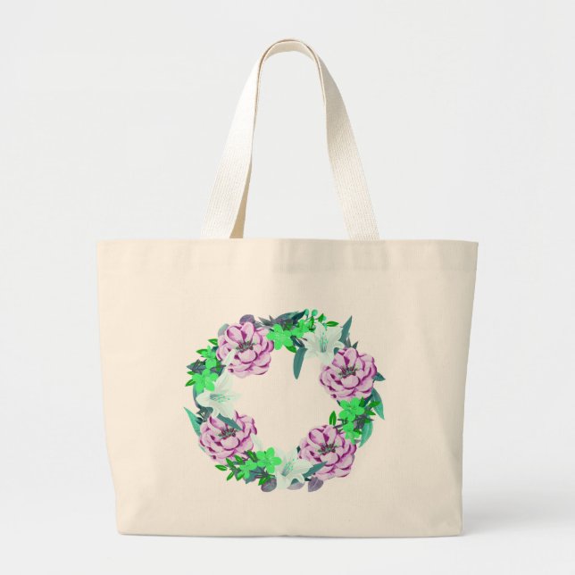 Bolsa Tote Grande Descubra a versatilidade e o estilo do Zazzle (Frente)