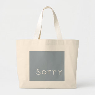 Bolsa Tote Grande desculpa, Bag branca