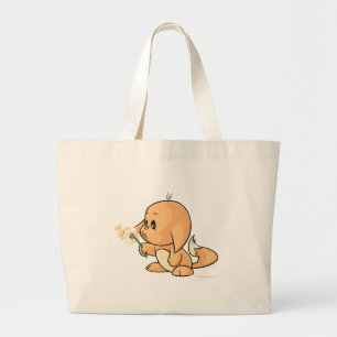 Bolsa Tote Grande Desejando Kacheek alaranjado
