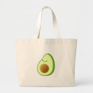 Bolsa Tote Grande Desenho Avocado Bonito