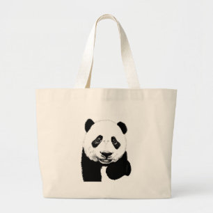 Bolsa Tote Grande Desenho da panda