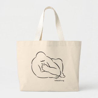 Bolsa Tote Grande Desenho de um gorila por Daniel Quinn na linha Ish