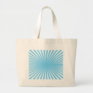 Bolsa Tote Grande desenho legal explosão de estrelas azul