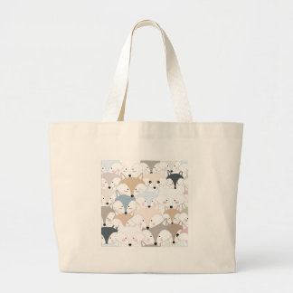 Bolsa Tote Grande Desenhos animados cómicos foxy do teste padrão