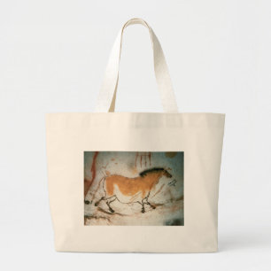 Bolsa Tote Grande Desenhos das cavernas Lascaux Francês Pré-Históric