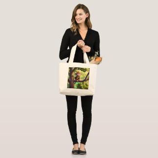 Bolsa Tote Grande Desheze As Mulheres, Maníaca, Macaco Cute Tote Bag
