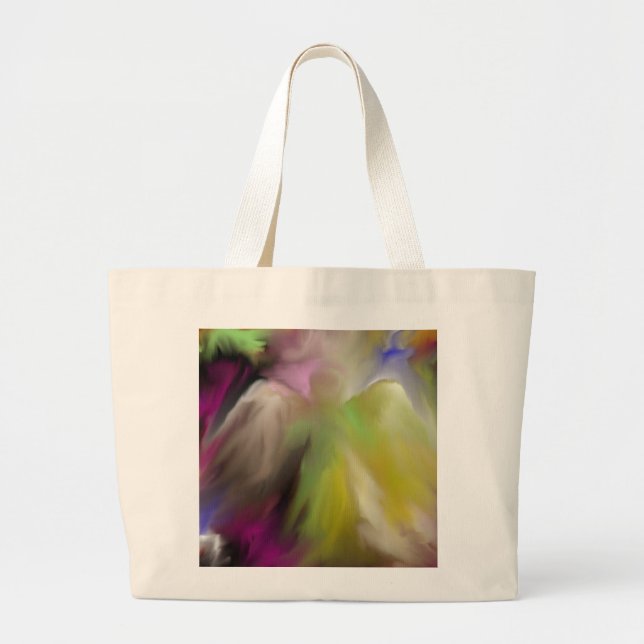 Bolsa Tote Grande Design abstrato do anjo (Frente)
