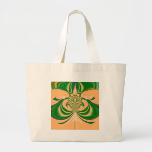 Bolsa Tote Grande Design Amarelo Verde.