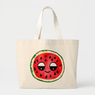 Bolsa Tote Grande Design Bolsa-Bag Desenho Mão: Fruta-Emoji