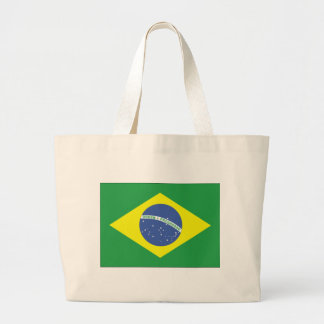 Bolsa Tote Grande Design da bandeira de Brasil