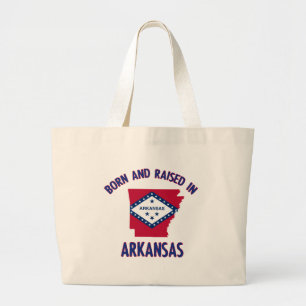 Bolsa Tote Grande Design da bandeira do estado de Arkansas