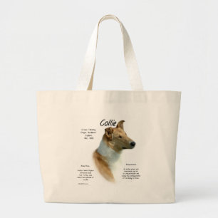 Bolsa Tote Grande Design da história do Collie (sable liso)